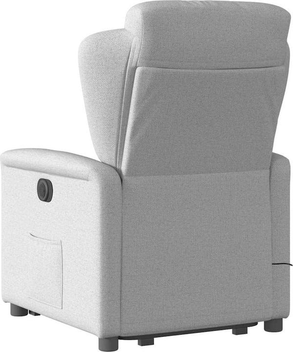 Immagine prodotto VidaXL Poltrona massaggiante con ausilio per la posizione eretta elettrica in tessuto grigio nuvola