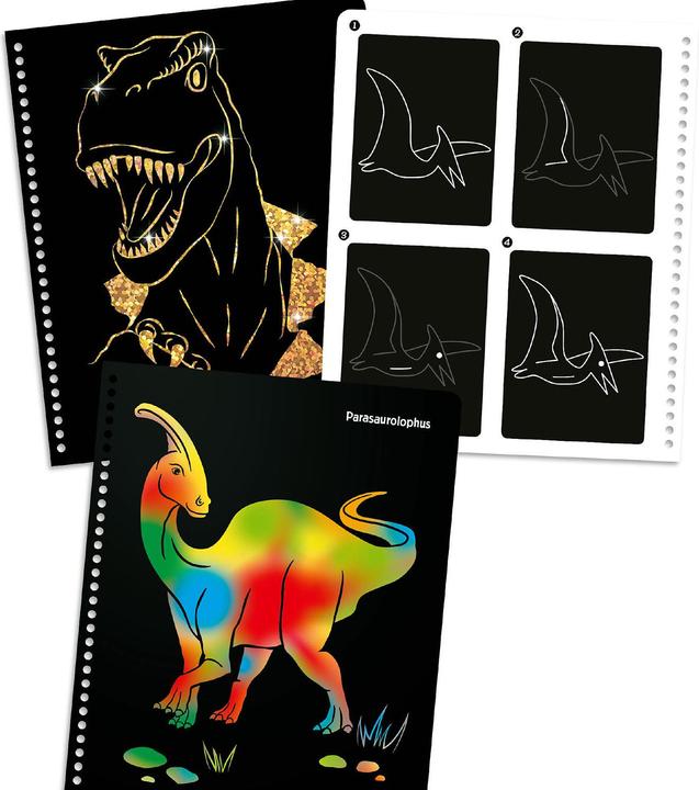Actual product image Depesche Dino World- Magic Scratch Colouring Book