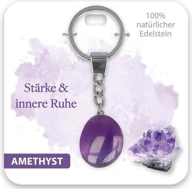 Produktbild BB Klostermannn Schlsselanhnger Edelstein Amethyst