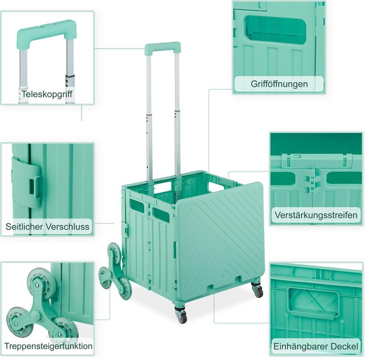 Produktbild Relaxdays Einkaufstrolley