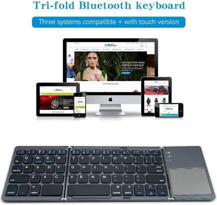 Actual product image CoreParts Foldable wireless keyboard (US, Wireless)