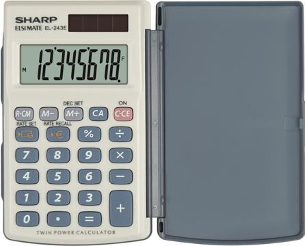 Produktbild Sharp EL-243E Pocket Calculator (Batterien)