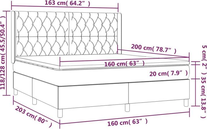 Produktbild VidaXL Yusuf (160 x 200 cm, 160 x 200 cm)