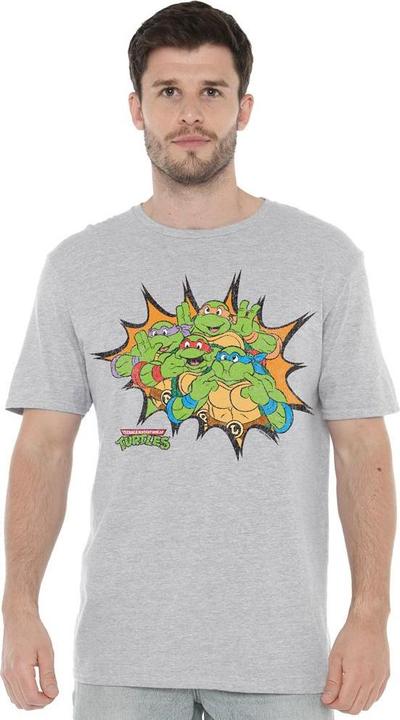 Immagine prodotto Teenage Mutant NT Funny Face Maglietta Tartarughe Uomo (M)