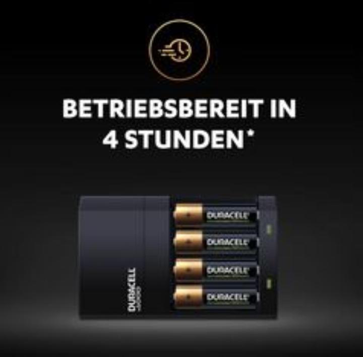Produktbild Duracell Hi-Speed Value Charger inkl. 2x AA und 2x AAA (4 Stk., AA, AAA, 1300 mAh, Ladegerät inkl. Akku)