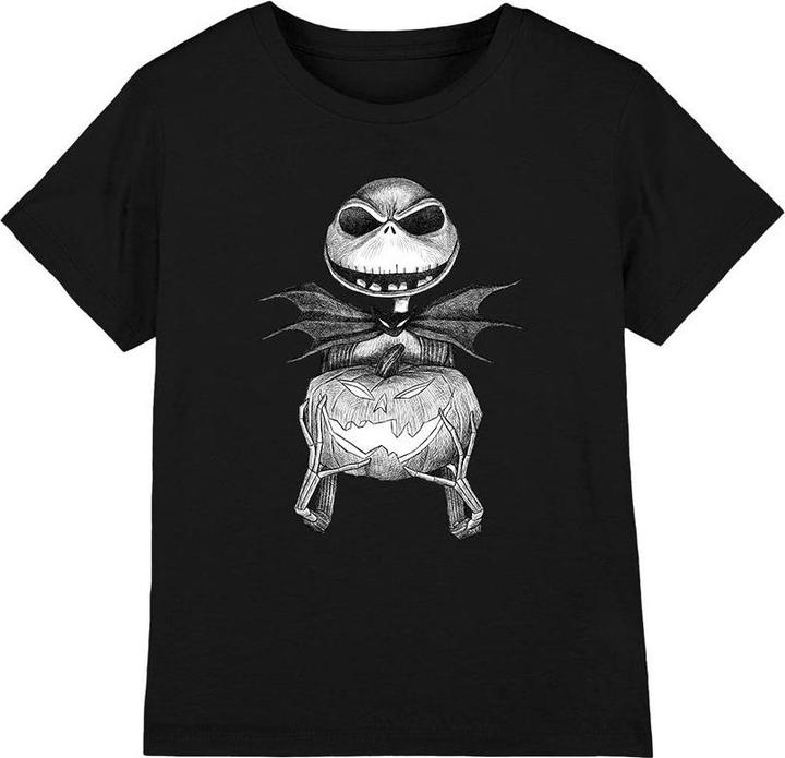 Actual product image The Nightmare Before Christmas Childrens/Kids Jack Pumpkin Sketch T-Shirt (152, 158)