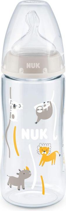 Image du produit NUK First Choice+ Set de 3 biberons avec contrôle de la température, 300ml, 0-6 mois, beige, rose, blanc (300 ml)