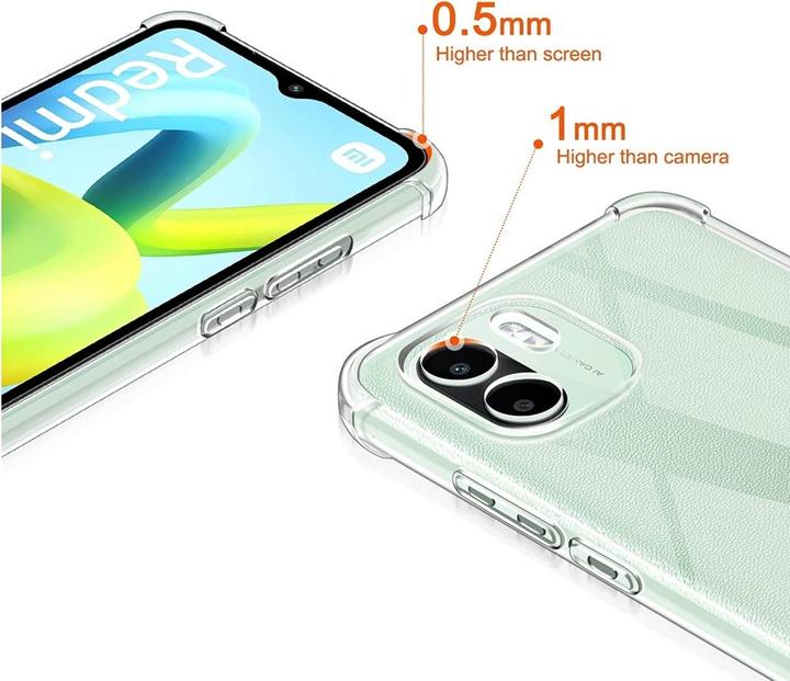 Image du produit Screenguard Xiaomi Redmi A1 Housse Crystal Soft Airbag Bumper (Xiaomi Redmi A1)