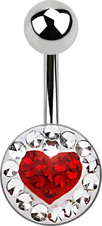 Produktbild Star Piercing Banane silber mit Herz (ohne Messing, Chirurgenstahl 316L)