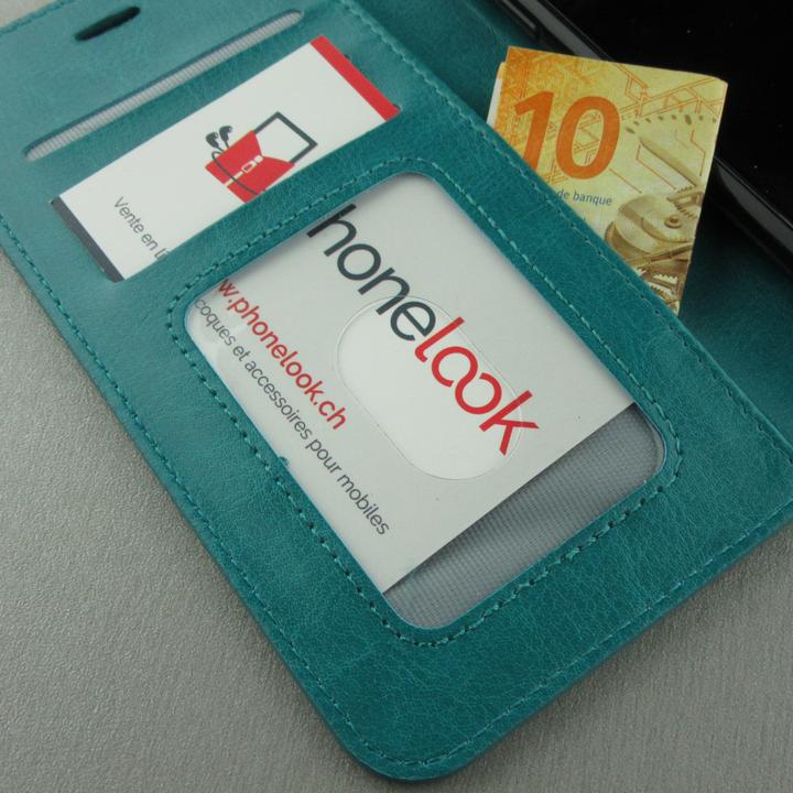 Produktbild PhoneLook Hülle Premium Flip Türkis (Apple iPhone 13 Pro Max)