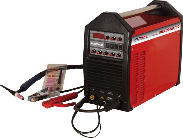 Immagine prodotto Holzmann Sistema di saldatura ad inverter TIG/TIG ad impulsi PISA 200AC/DC H110200001 Tensione di esercizio