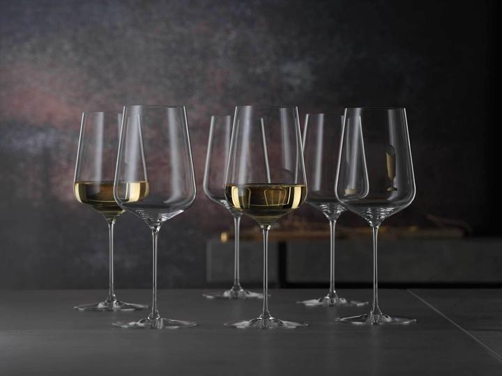 Immagine prodotto Spiegelau Definizione di occhiali universali + panno per lucidare (55 cl, 6 Occhiali, Bicchieri da vino bianco)