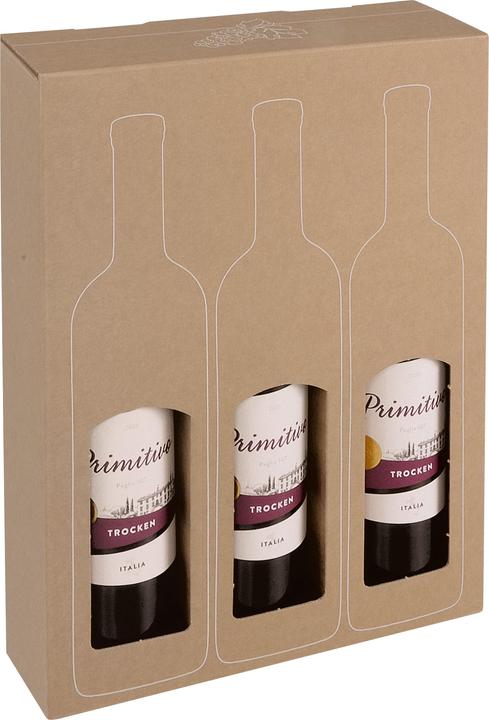 Image du produit Colompac 10 ® Cartons à bouteilles pour 3 bouteilles 9,3 x 26,7 x 37,4 cm (10 x)