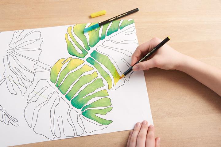 Actual product image Edding Brushpen 1340 (Yellow, 1 x)
