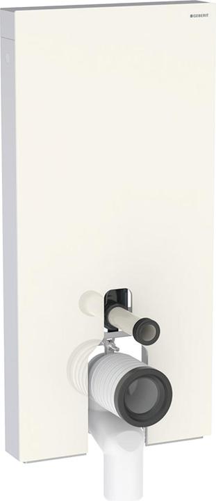 Geberit Monolith sanitary module for stand-alone toilet, 101cm, water connection on side, with P-con