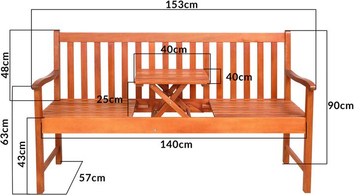 Image du produit Deuba Banc de jardin