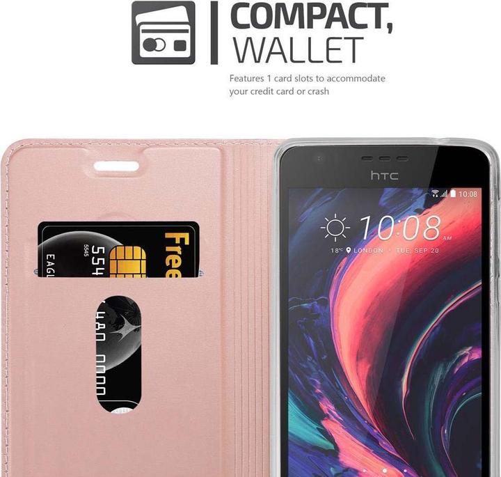 Actual product image Cadorabo Book Classy Style Cover (HTC Desire 10 Lifestyle, HTC Desire 825)
