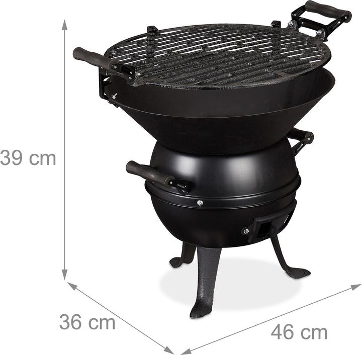 Produktbild Relaxdays Grillfass (35 cm)