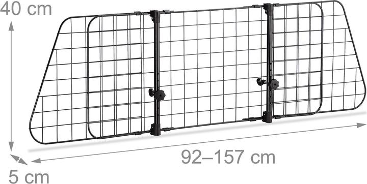 Actual product image Relaxdays Dog grille car (Dog, Safety closure)