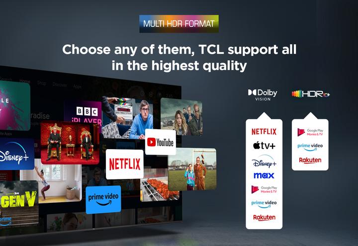 Productafbeelding TCL 43P7K (43", QLED, 4K, 2025)