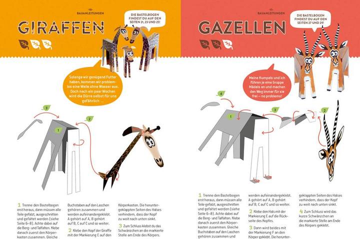Produktbild Papiertier Safari (Deutsch, Paperwolf, Wolfram Kampffmeyer, 2017)