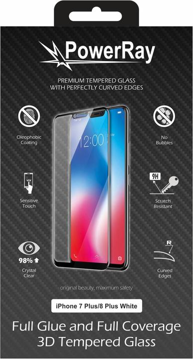 Immagine prodotto PowerRay Vetro pieno di colla (1 Pezzo/i, Apple iPhone 7)