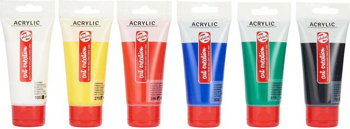Produktbild Talens Acrylfarbe 6er-Set (Mehrfarbig, 75 ml)