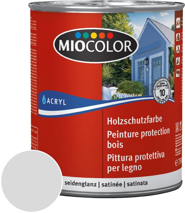 Miocolor Holzschutzfarbe (Lichtgrau, 0.75 l)