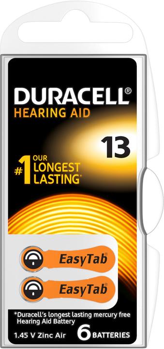Image du produit Duracell Onglet électronique (6 pcs, A13, 290 mAh)