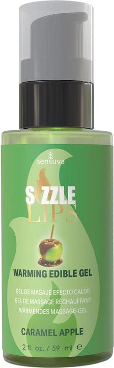 Actual product image Sensuva sizzle lips warming gel caramel apple 59ml