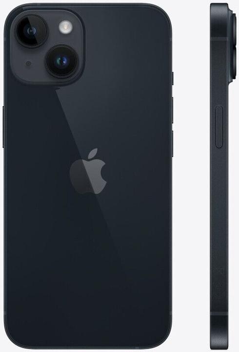 Immagine prodotto Re!commerce iPhone 14 (128 GB, Midnight, Nero, 6.10", 12 Mpx, SIM + eSIM, A / Come nuovo)