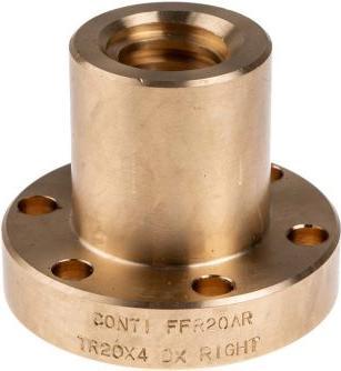 Actual product image Rs Pro Flanged Bronze Nut for 20 X 4 Lead Screw