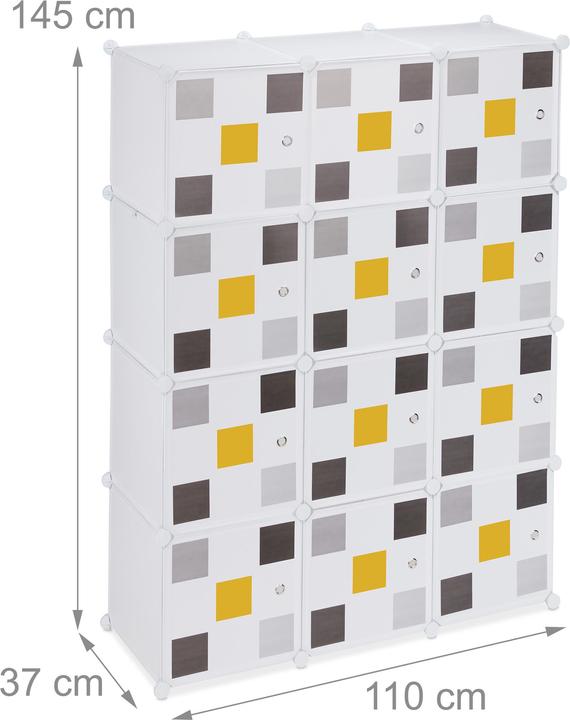 Immagine prodotto Relaxdays Scaffale componibile (110 x 37 x 145 cm)