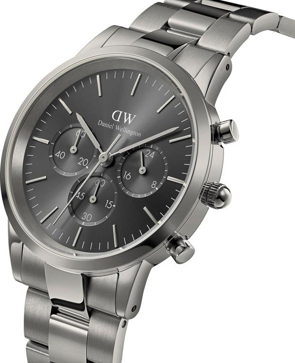 Produktbild Daniel Wellington Iconic Chronograph Link Anthracite Sunray (Chronograph, 42 mm)