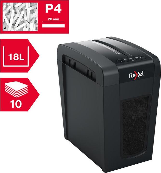 Actual product image Rexel SECURE X10-SL SLIMLINE WHISPER-SHRED™ - Shredder (Particle cut)