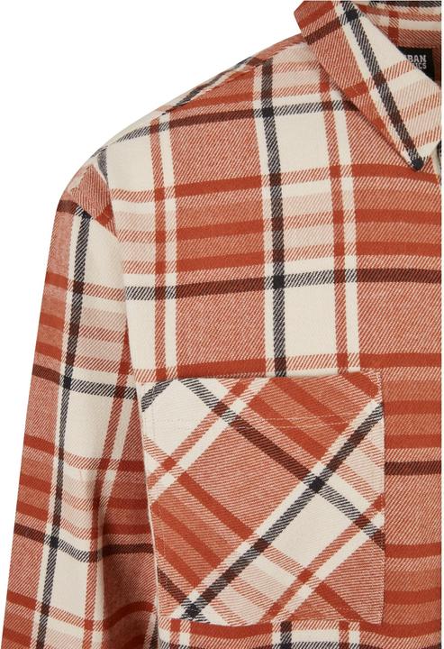 Produktbild Urban Classics Long Oversized Checked Leaves Shirt (L)