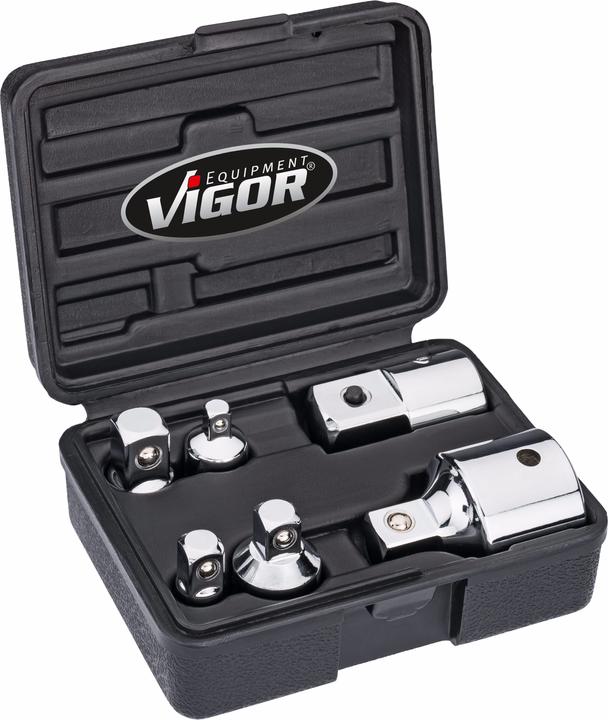 Vigor Adapter Satz ∙ V1293 ∙ Vierkant6,3 mm (1/4 Zoll), Vierkant10 mm (3/8 Zoll), Vierkant12,5 mm (…