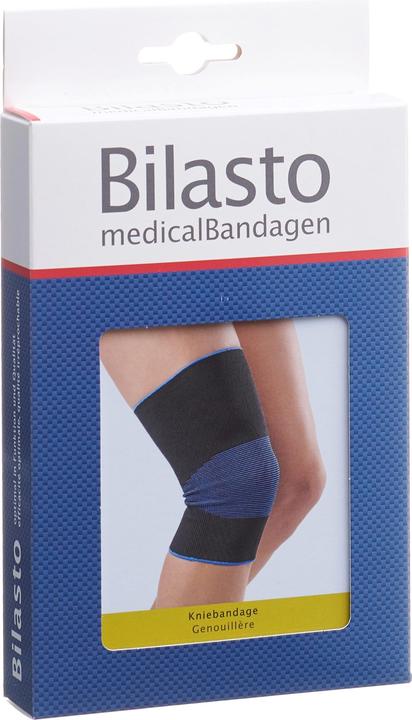 Produktbild Bilasto Uno Kniebandage S schwarz/blau (S)