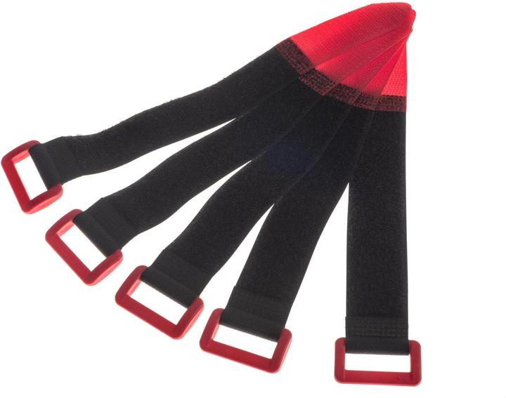 Produktbild Fastech FAST-VSTRAp, schwarz, 25x195mm (Klettkabelbinder, 195 mm, 5 Stk.)