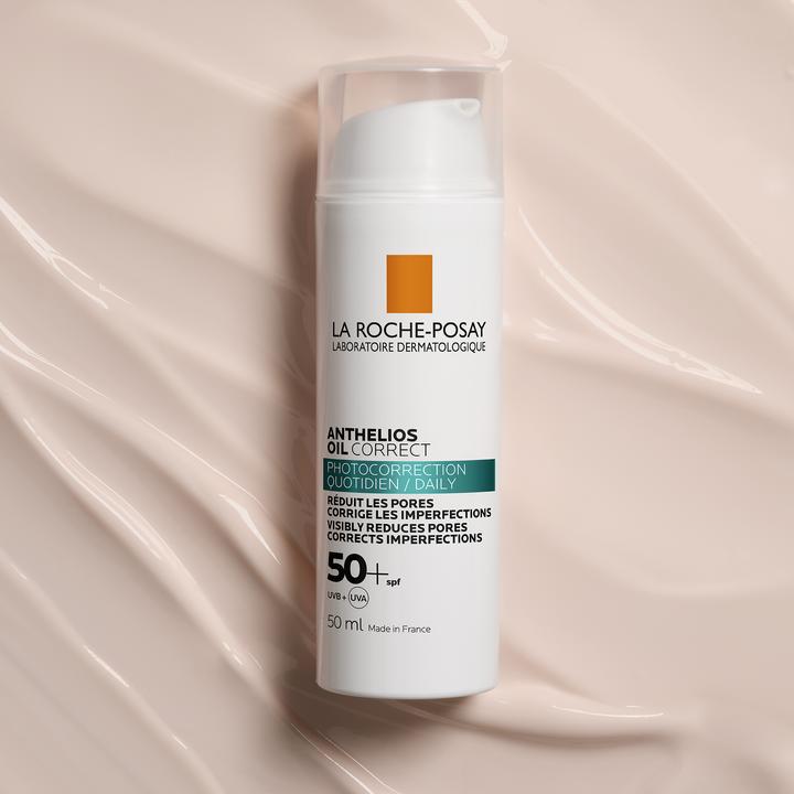 Produktbild La Roche Posay Anthelios Oil Correct Gel-Creme 50+ (Sonnencreme Gesicht, SPF 50+, 50 ml, 94 g)