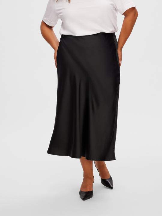 Actual product image Selected Femme Satin Midi Skirt (42)