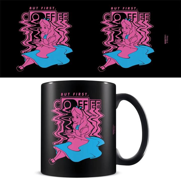 Produktbild Alice In Wonderland Kaffeebecher But First Coffee (325 ml, 1 x)