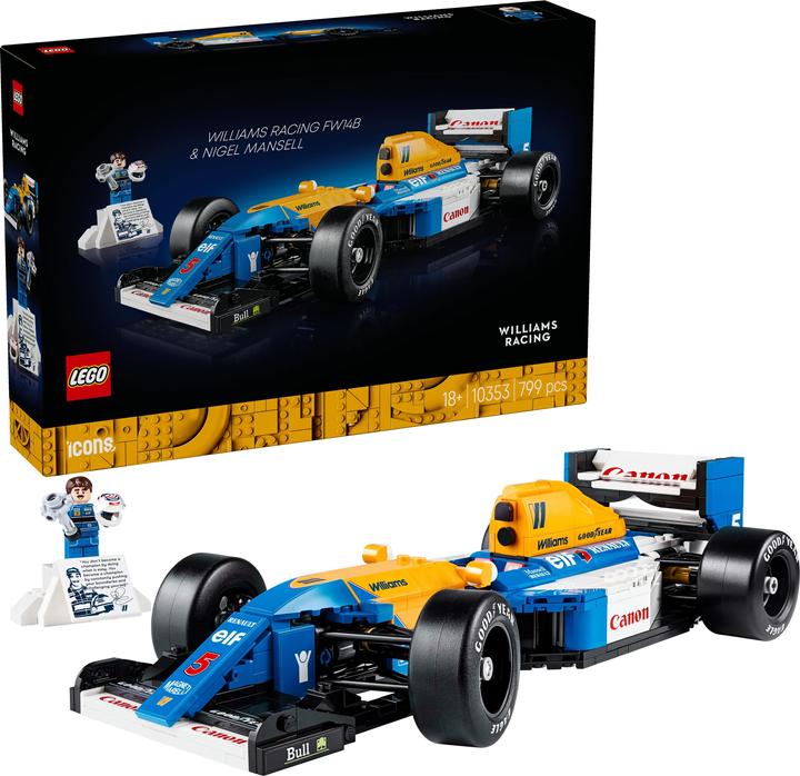 Actual product image LEGO Williams Racing FW14B mit Nigel Mansell (10353, LEGO Icons)