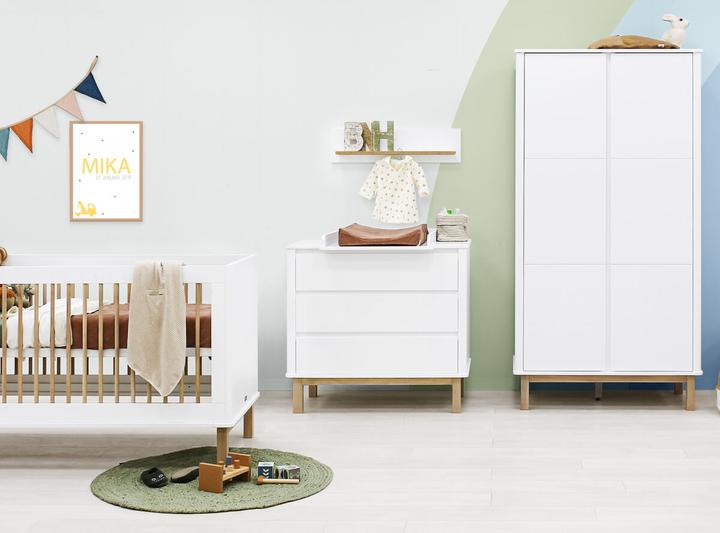 Produktbild Bopita Kommode mit 3 Schubladen Mika Weiss/Eiche