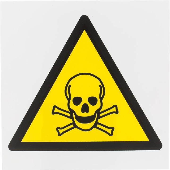 Produktbild Rs Pro Gefahren-Warnschild Kunststoff, Giftig Beschriftung, 200 mm x 200mm