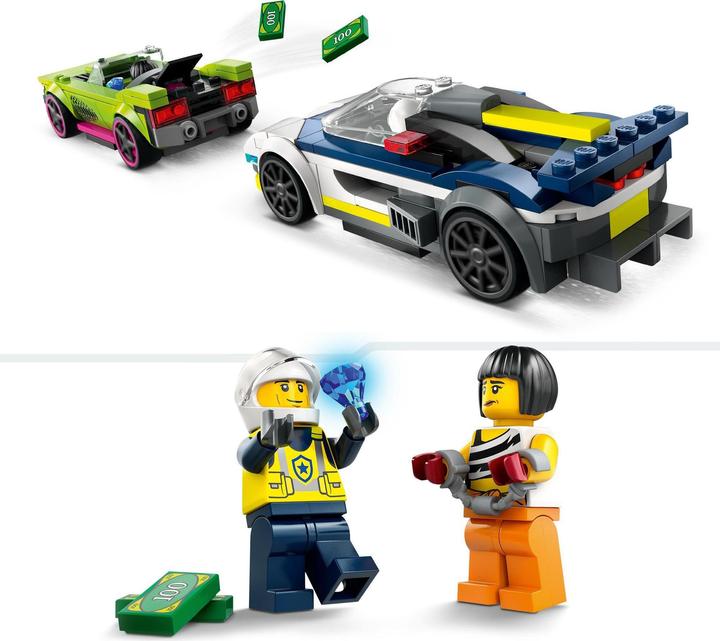 Image du produit LEGO Poursuite en voiture de police et en muscle car (60415, LEGO City)