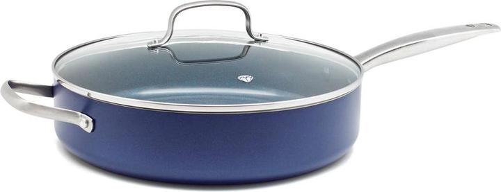 Produktbild Blue Diamond Snappan - mit Deckel - 28 cm - Blau - Induktion -anti -opbag - Pfas -frei (Keramik)