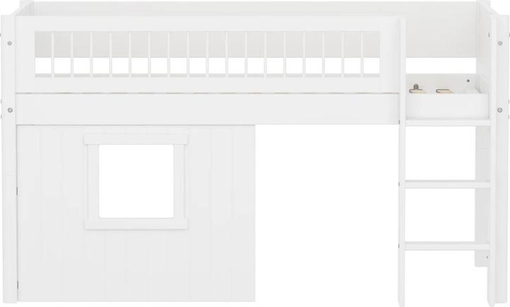 Immagine prodotto Flexa Letto bianco a mezza altezza con frontali di casa (90 x 200 cm)