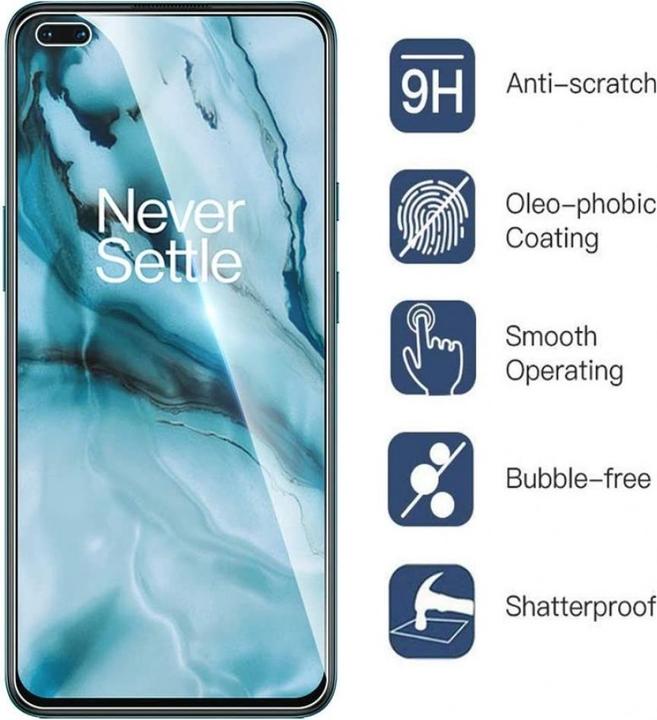 Actual product image Screenguard OnePlus North armored glass protective film Case Friendly Design (1 Piece, OnePlus North)