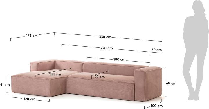 Image du produit Kave Home Blok (5 places, Grand canapé, Canapé d'angle)